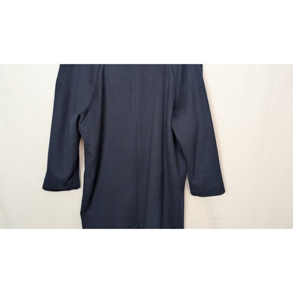 VTG 90s Worthington sz 14 Wool Long Overcoat Peacoat Jacket Midi Double Breasted - Picture 10 of 16